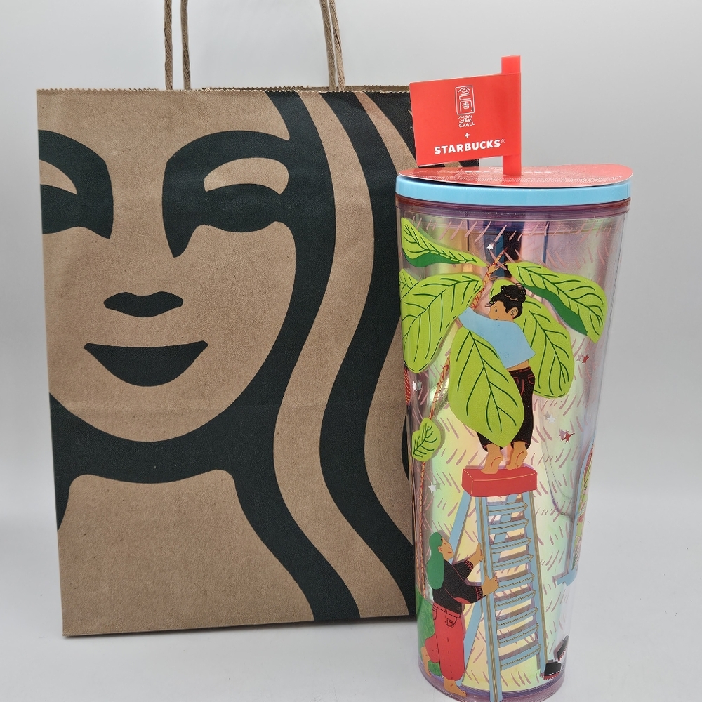 NWT Starbucks +Monyee Chau 24-ounce tumbler